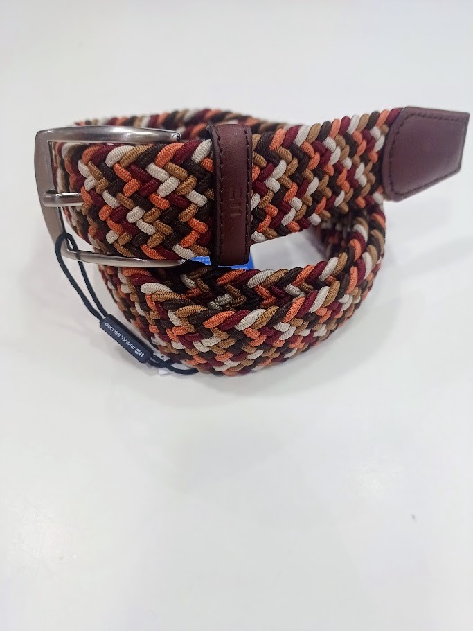 Cinturon trenzado multicolor cuero Miguel Bellido Cinturon trenzado multicolor cuero Miguel Bellido